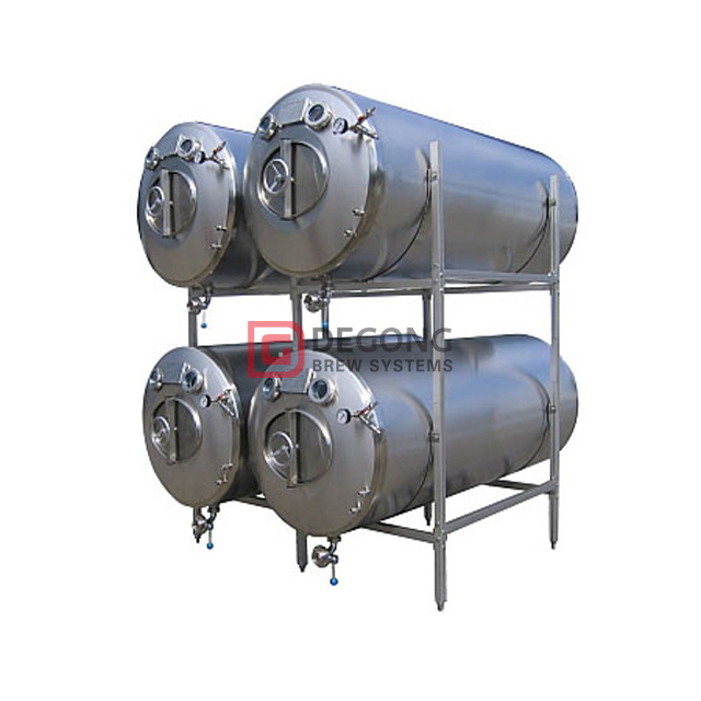 10HL Lagering 탱크 수평 한 Brite 맥주 탱크 미국에 걸쳐 양조장을위한 주문 스테인리스 탱크