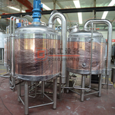 7BBL Brewpub는 3 개의 배 맥주 양조장을 가진 빨간 구리 맥주 양조장 장비를 사용했습니다