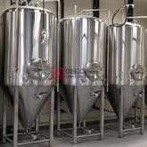 5BBL 상업적인 스테인리스 보조개 재킷 맥주 발효 작용 탱크 / 원통형 원뿔 탱크