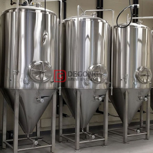 5BBL 상업적인 스테인리스 보조개 재킷 맥주 발효 작용 탱크 / 원통형 원뿔 탱크