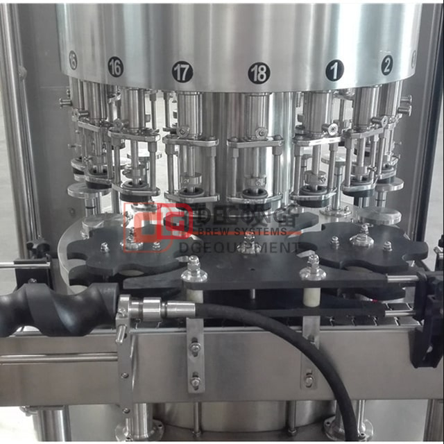 300ml 500ml를위한 3in1 산업 자동적 인 24의 머리 병에 넣는 선